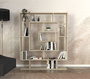 Hanah Home Estantería de Travertino 124.8x149.4x22 cm Tablero de Partículas Recubierto de Melamina